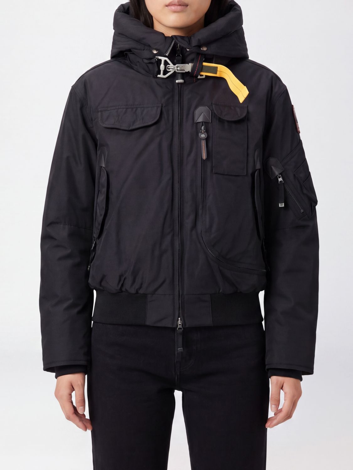 Parajumpers Gobi Recycled Nylon Bomber Jacket with Hood and Hook