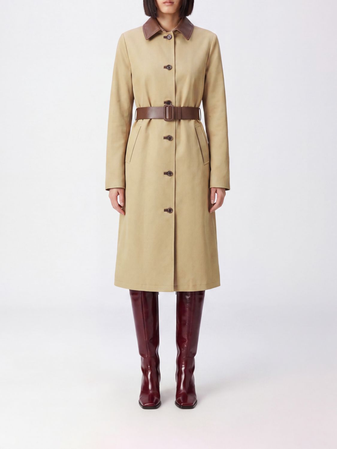 Jacob Cohen Coat Woman color Brown