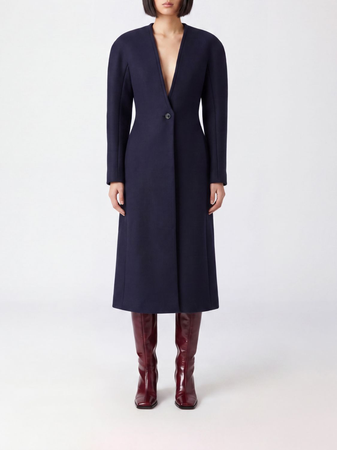 Maison Margiela Coat Woman color Navy
