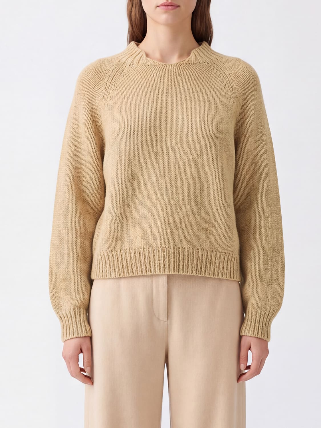 KHAITE Sweater Woman color Biscuit