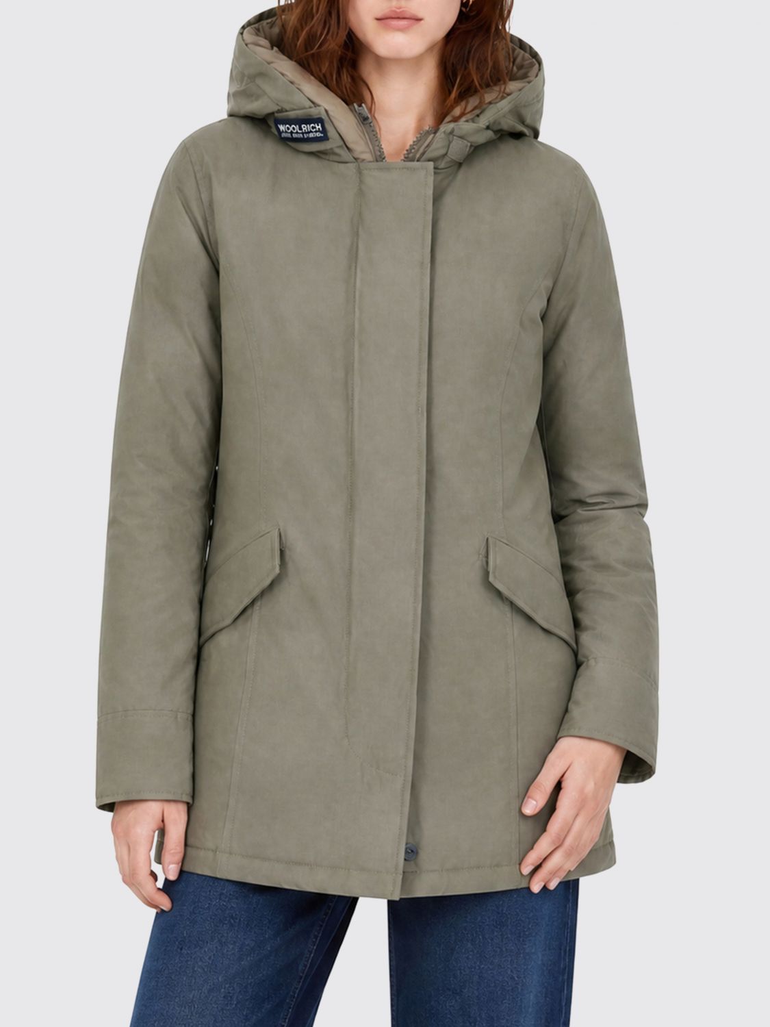 WOOLRICH Parka Arctic in cotone e nylon con cappuccio imbottito