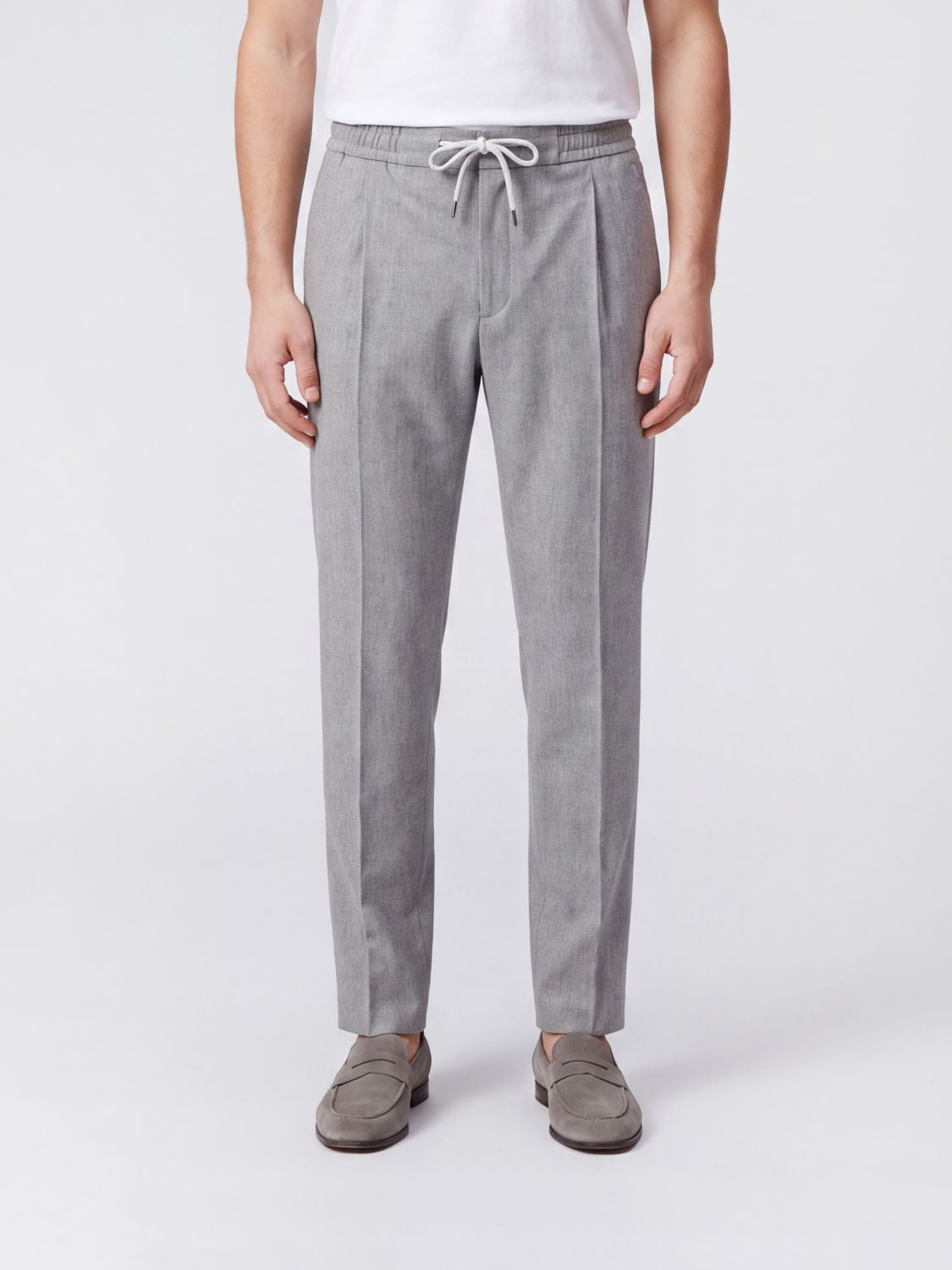 PT TORINO Slim-Fit-Jogginghose aus Wolle von mit Kordelzug in der Taille