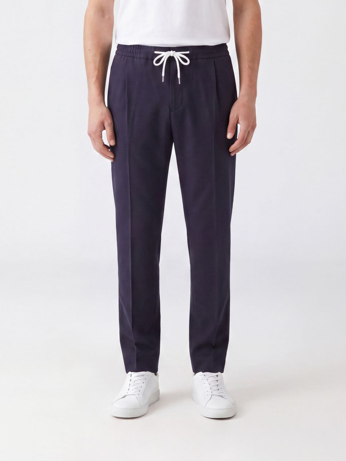 PT TORINO Slim-Fit-Jogginghose aus Wolle von mit Kordelzug in der Taille