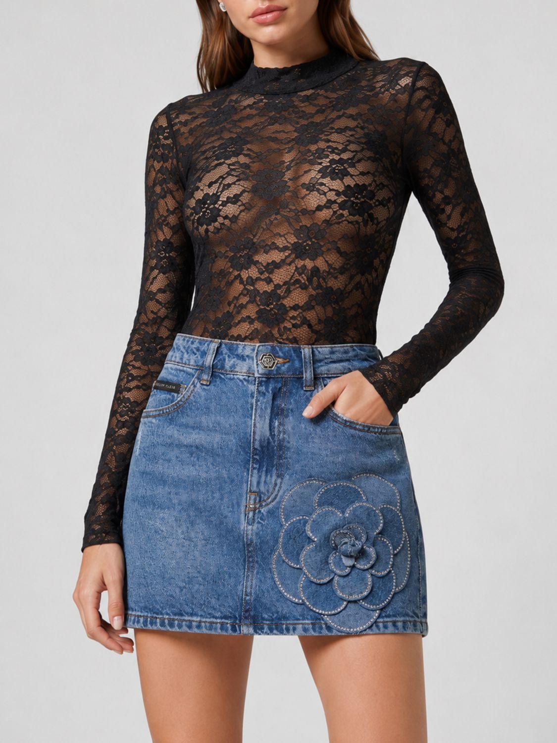 PHILIPP PLEIN Bodysuit Woman color Black