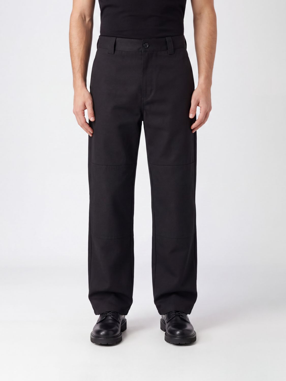 KENZO Straight-Fit Tailored Wool Trousers with Belt Loops