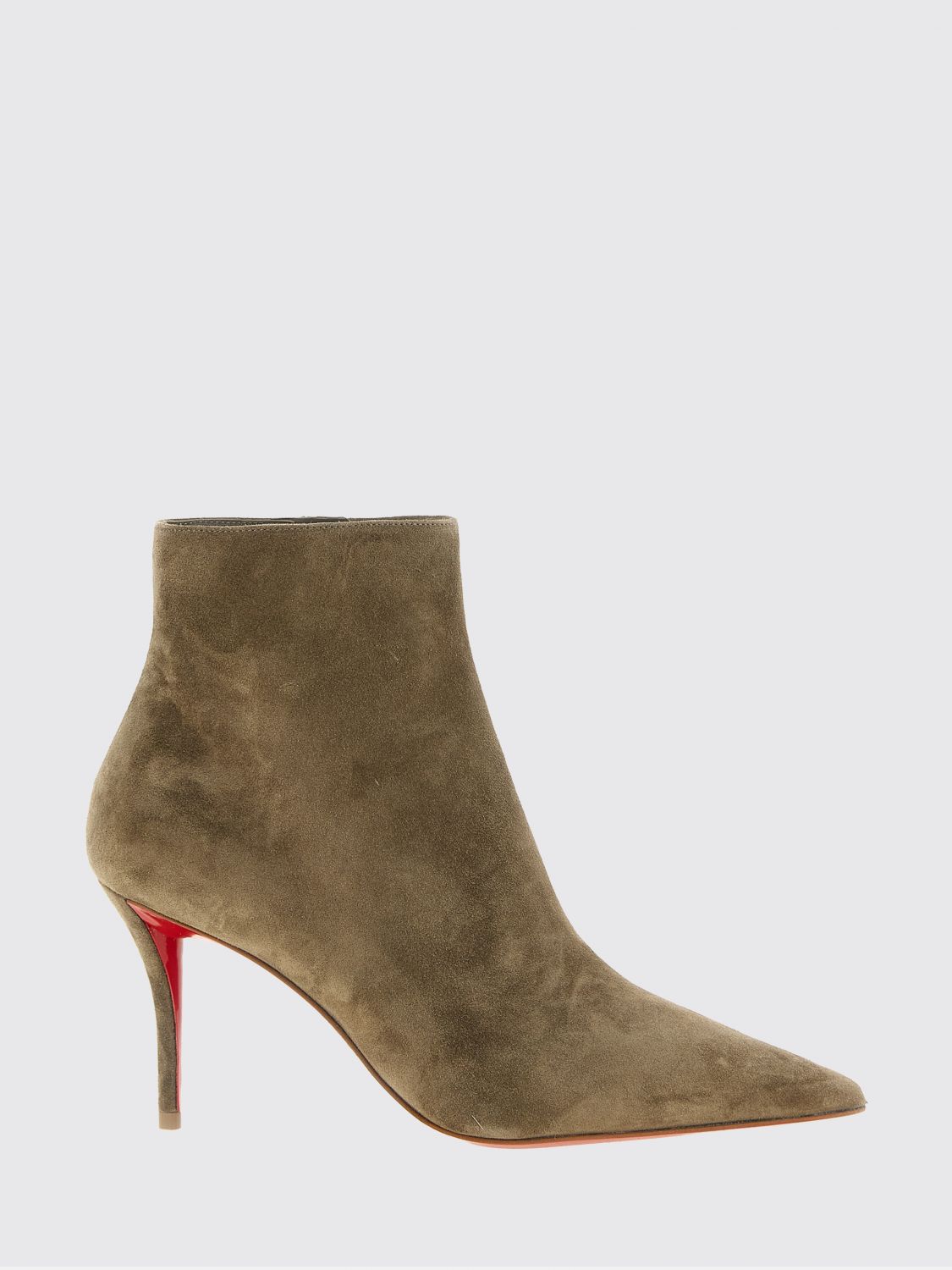 CHRISTIAN LOUBOUTIN Miss Z Wildleder-Stiefeletten von mit Stiletto-Absatz und Reißverschluss