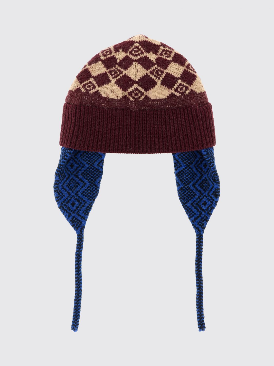 DRIES VAN NOTEN Marvin Woll-Beanie von mit abstraktem Ethno-Muster