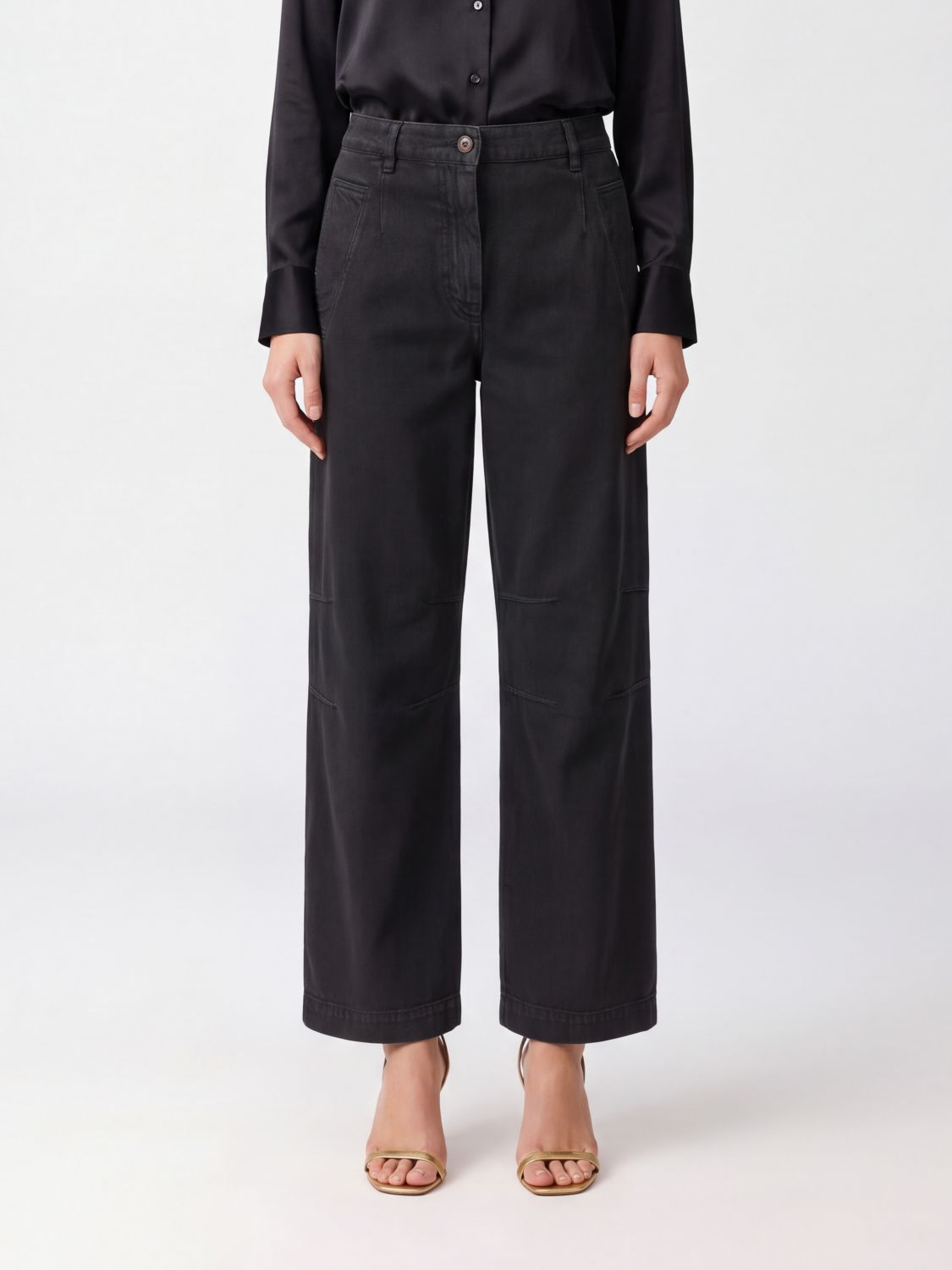 DRIES VAN NOTEN Pants Woman color Grey