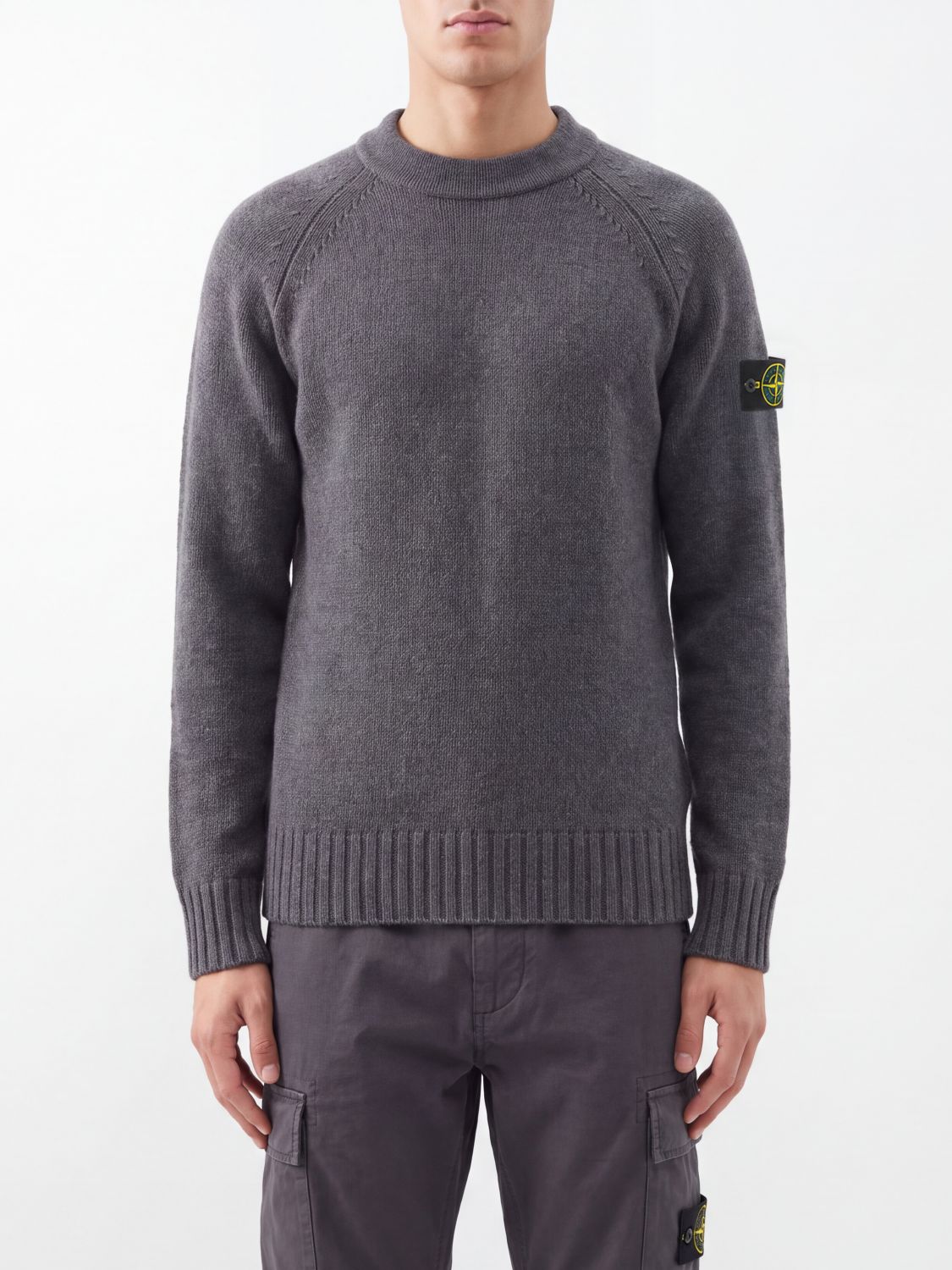 STONE ISLAND Pullover Herren Farbe Grau