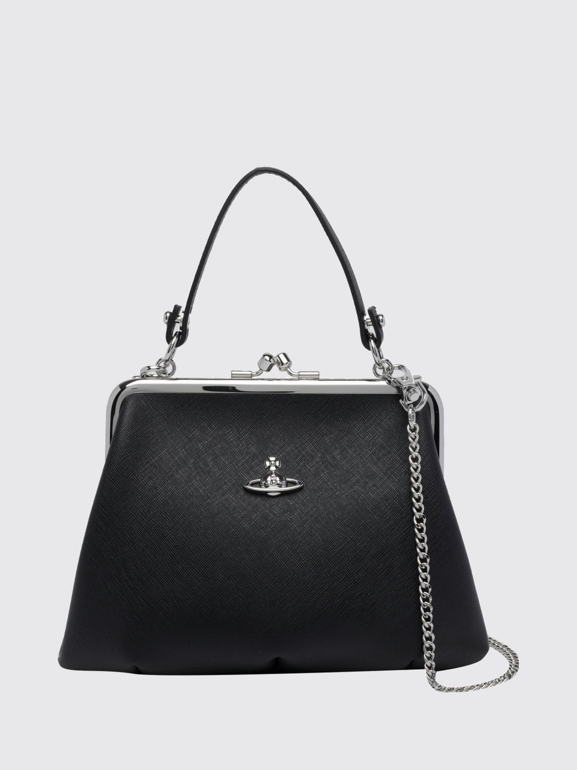 VIVIENNE WESTWOOD Granny Frame Purse Mini Bag with Saffiano Monogram