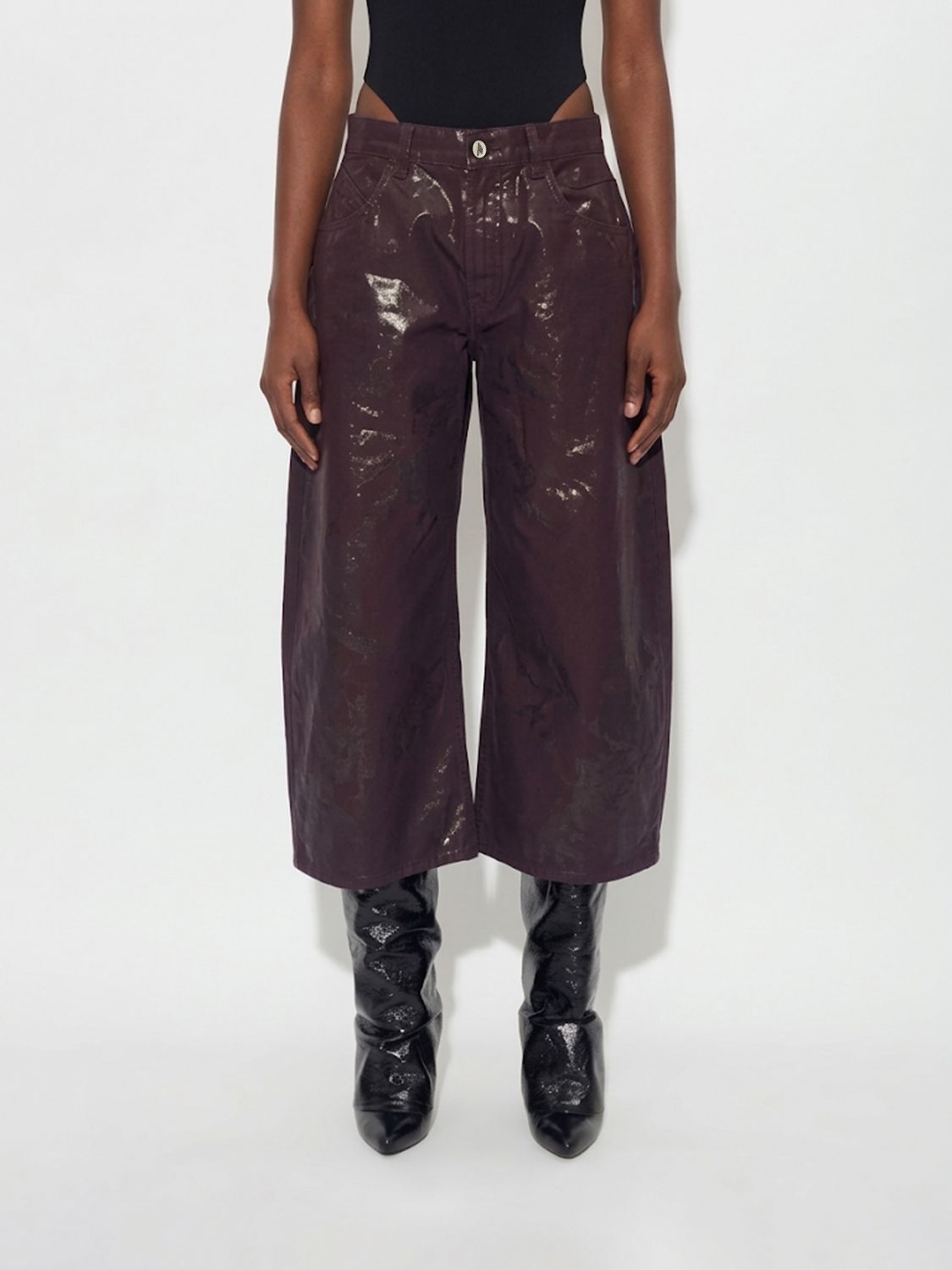 THE ATTICO Jeans Woman color Violet