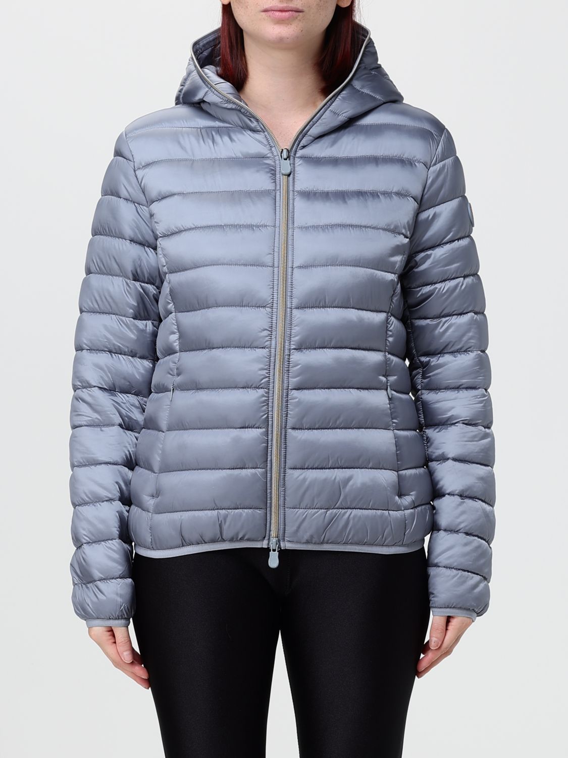 SAVE THE DUCK Kurze Nylon-Daunenjacke von mit Kapuze und ThermoPlume-Wattierung