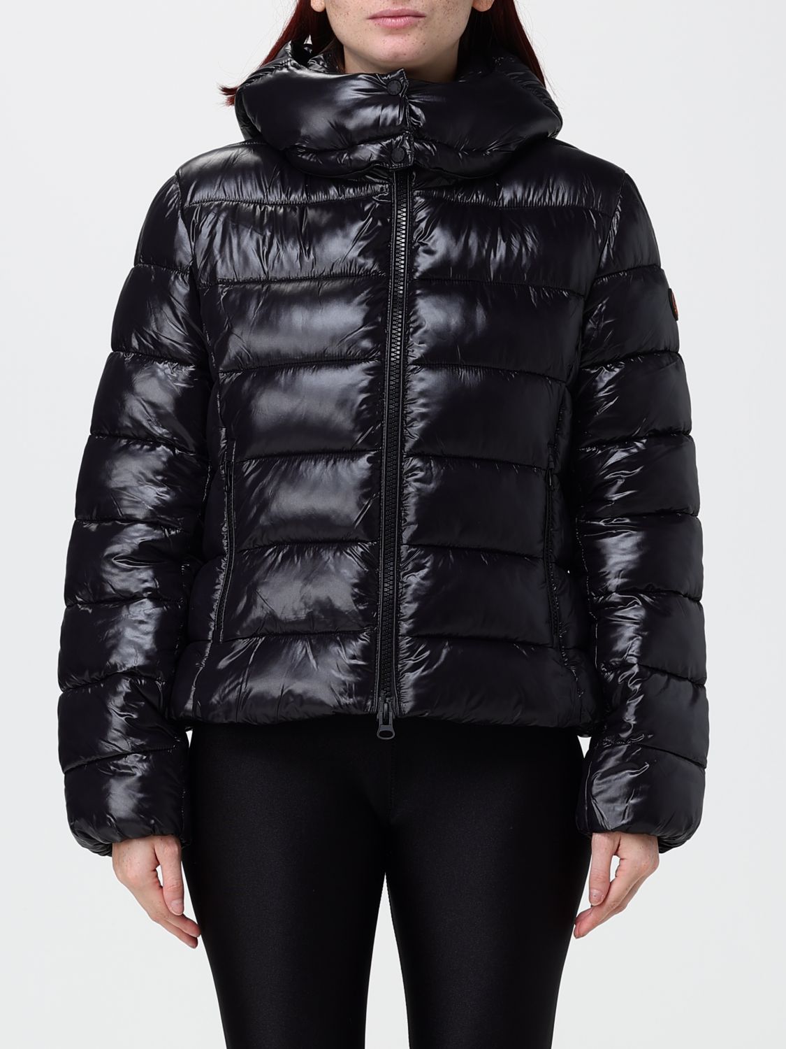 SAVE THE DUCK Kurze gesteppte Nylon-Daunenjacke Cosmary von mit Kapuze