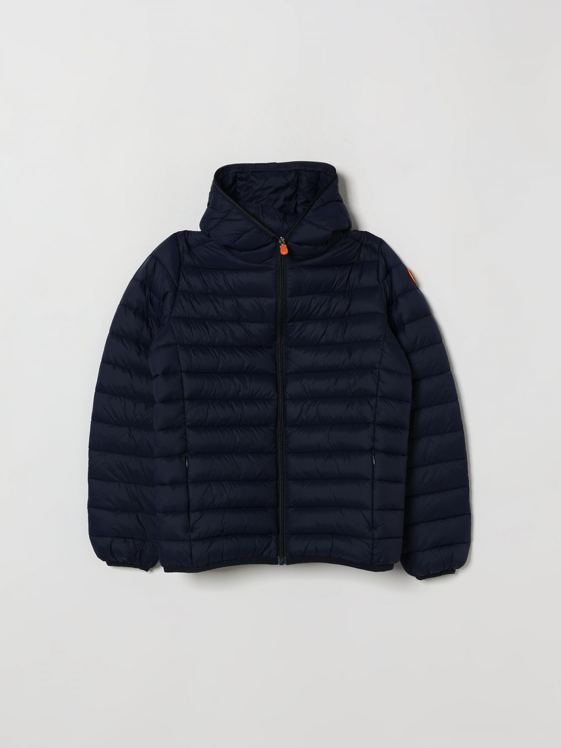 SAVE THE DUCK Gesteppte Nylon-Daunenjacke mit Kapuze für Jungen