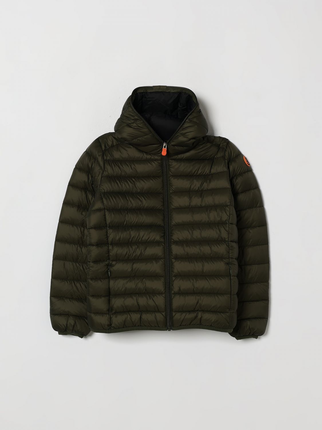 SAVE THE DUCK Gesteppte Nylon-Daunenjacke mit Kapuze für Jungen