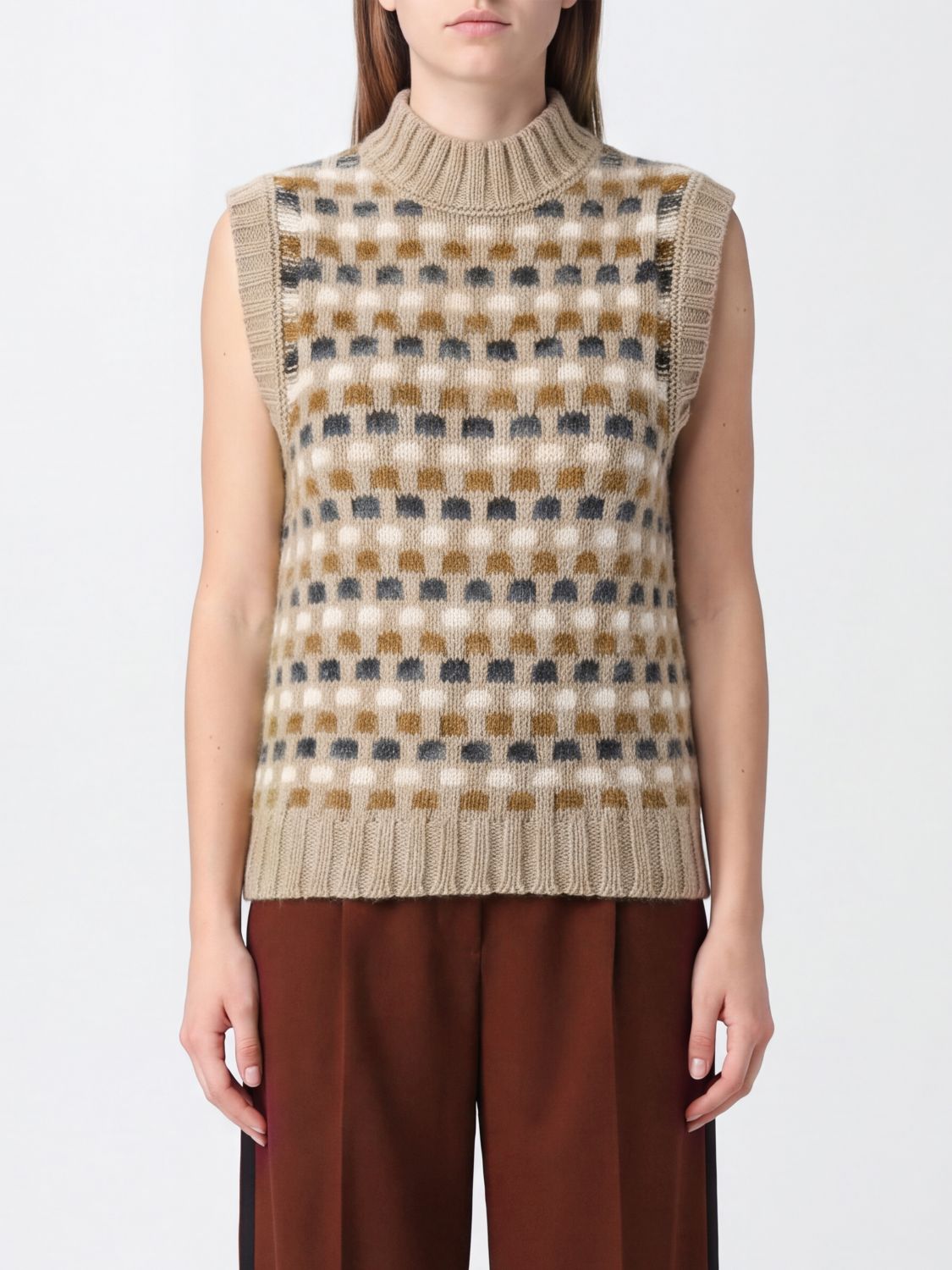 MARNI Waistcoat Woman color Beige