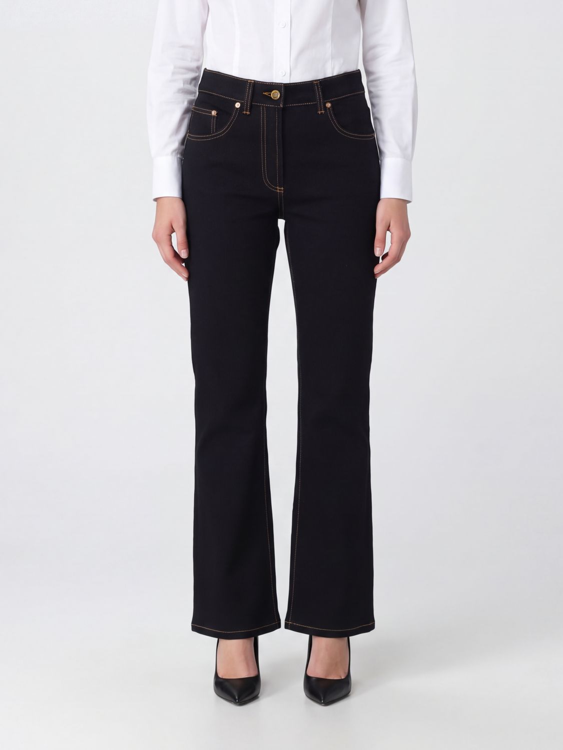 VERSACE Jeans Woman color Black