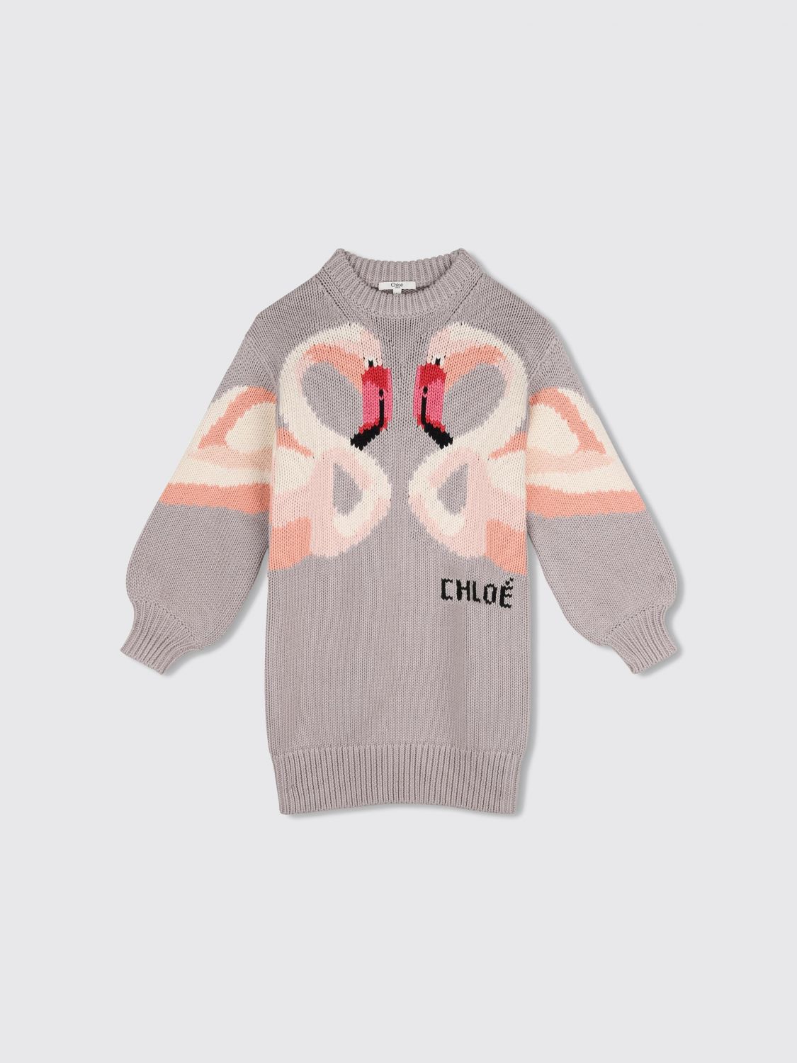 CHLOÉ Abito Bambino colore Grigio