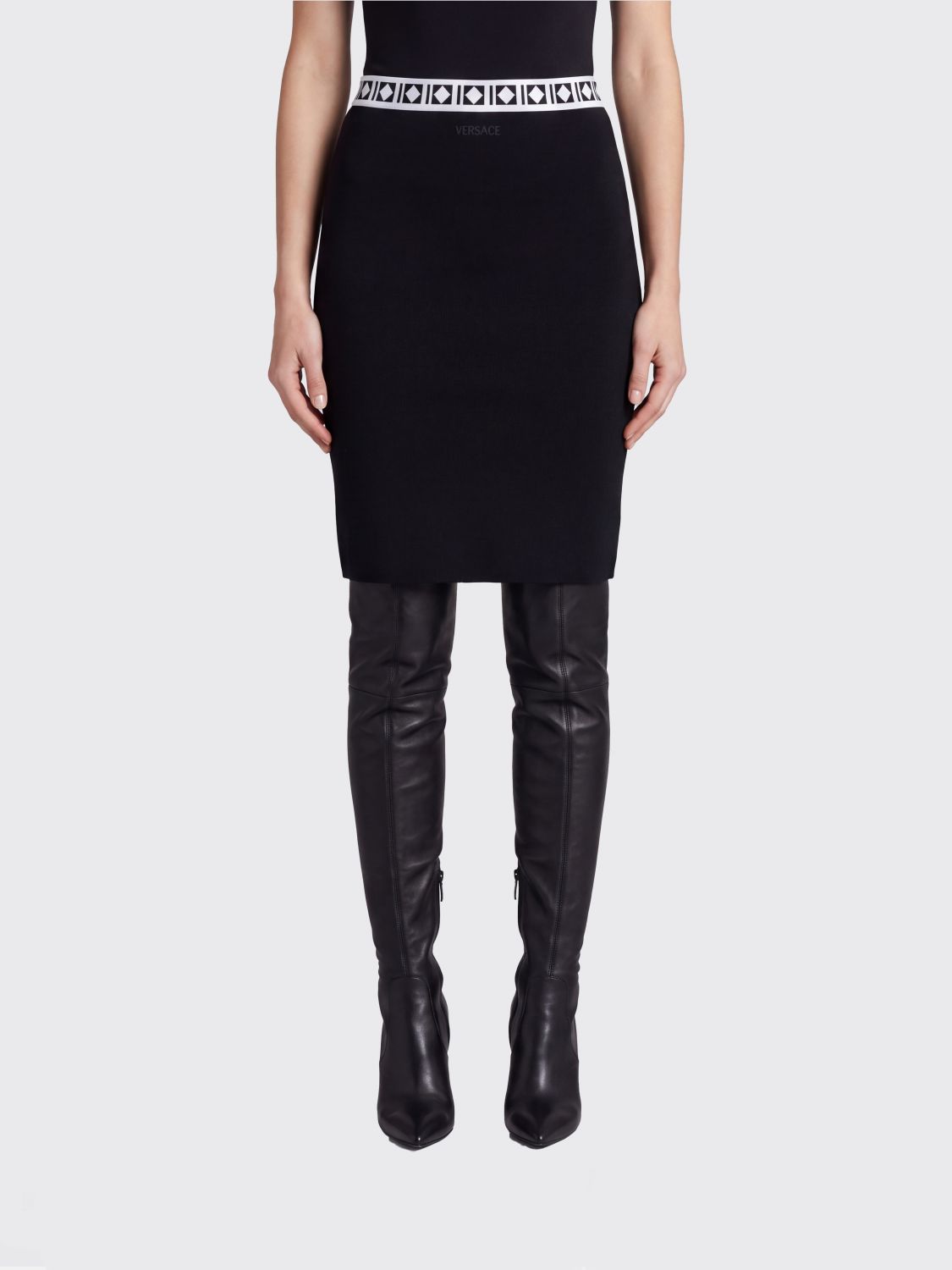 VERSACE Rock Damen Farbe Schwarz