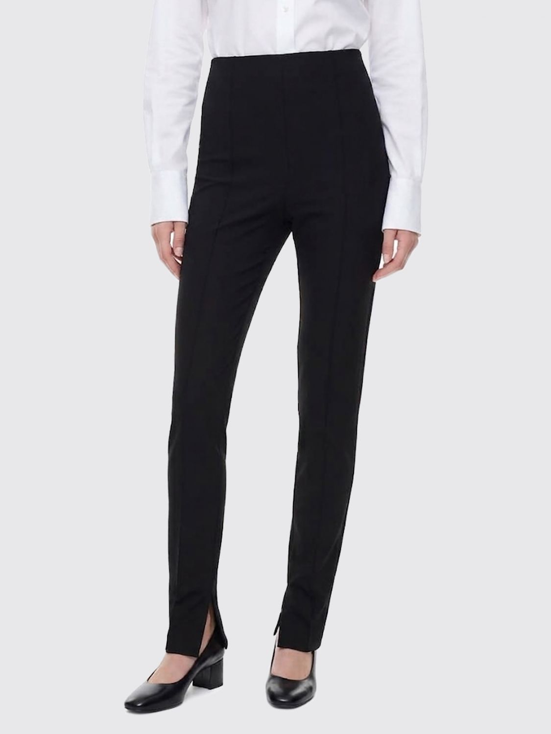PINKO Hoch taillierte Skinny-Hose aus Stretch-Jersey mit Seitenreißverschluss