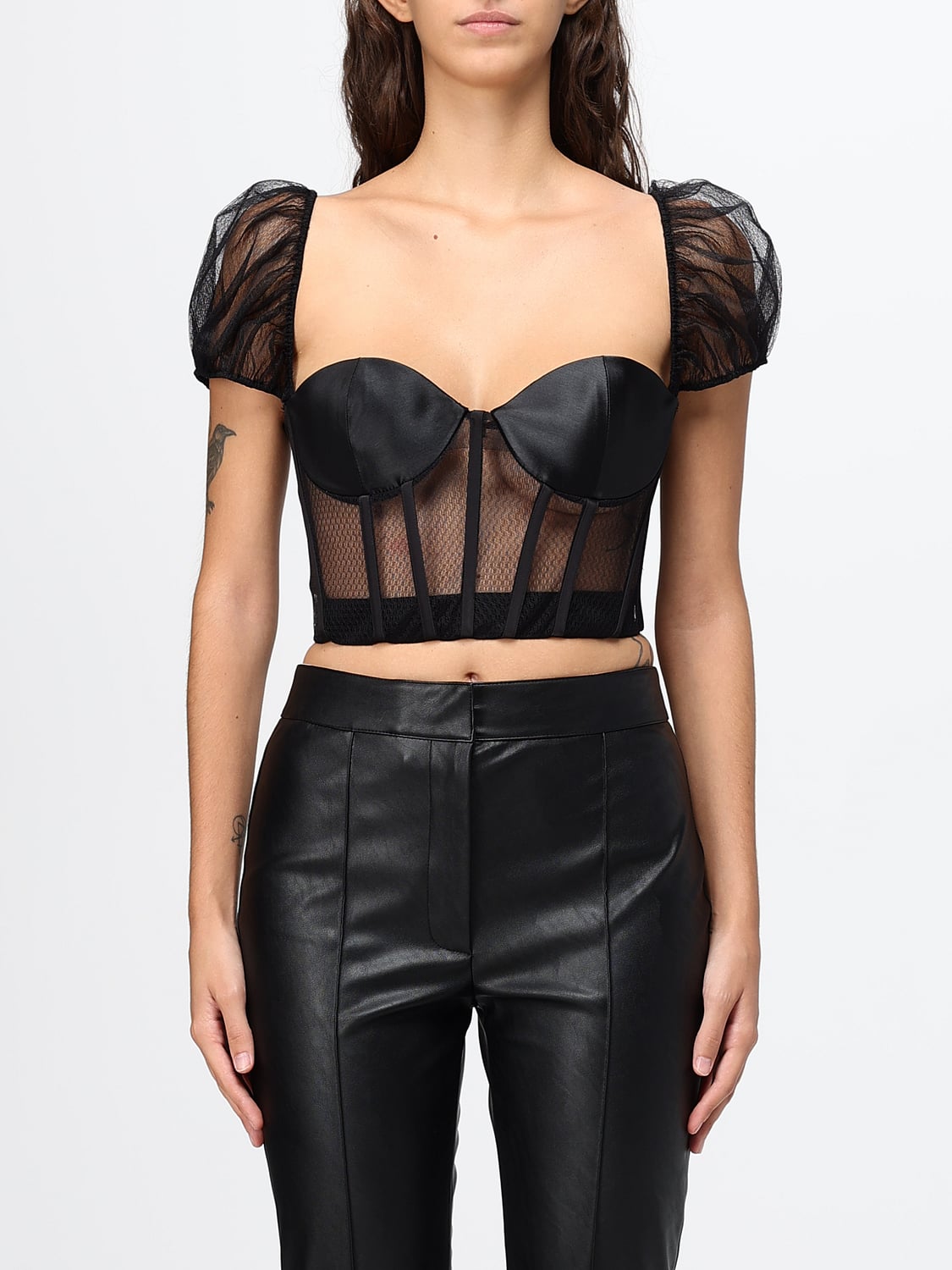 ELISABETTA FRANCHI Top Woman color Black