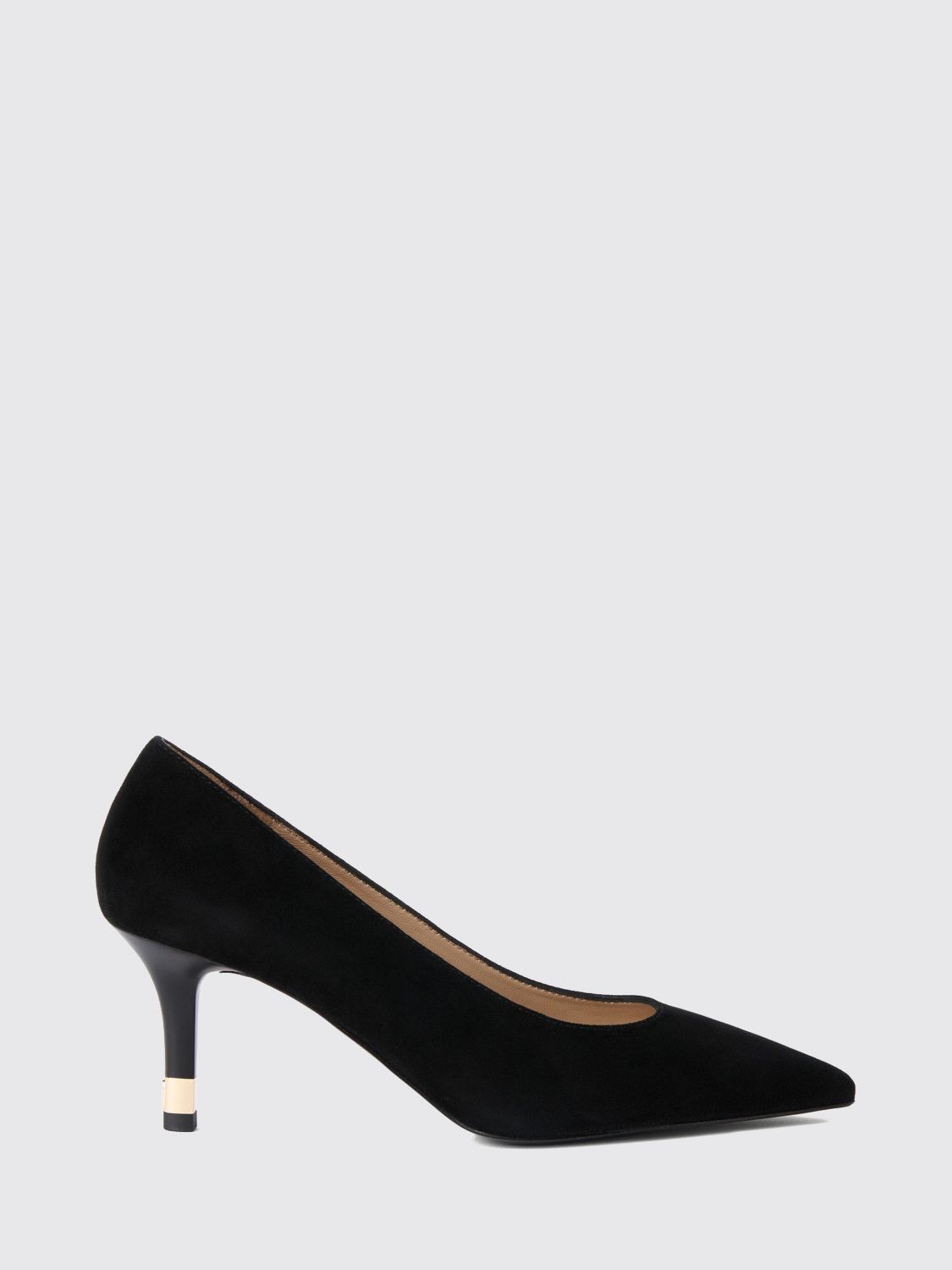 Furla Aria Suede Pumps with a Mid-Stiletto Heel and Almond Toe