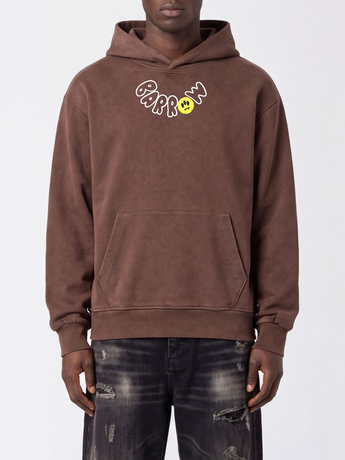 Barrow Sweatshirt Men Color Cocoa In Brown