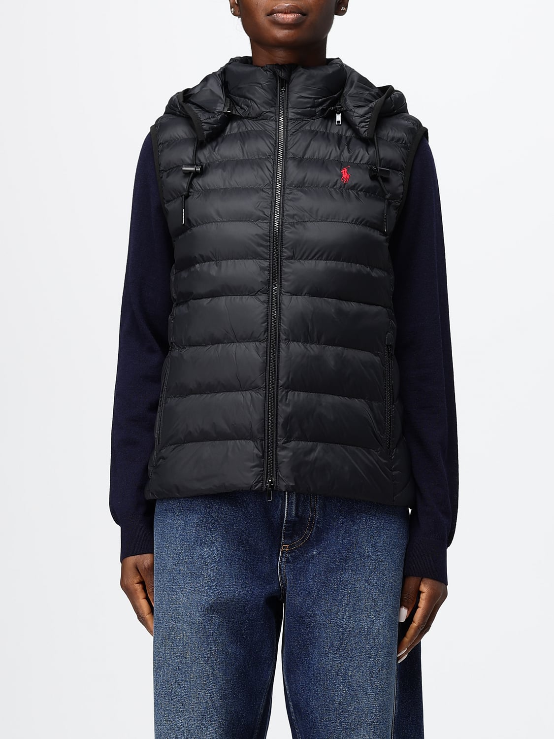 POLO RALPH LAUREN Quilted Nylon Gilet with Removable Hood