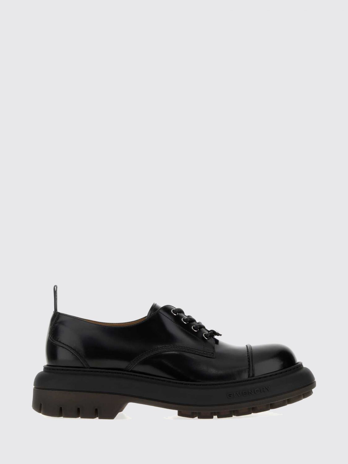 Givenchy Cargo Smooth Leather Derby Shoes with a Rubber Lug Sole
