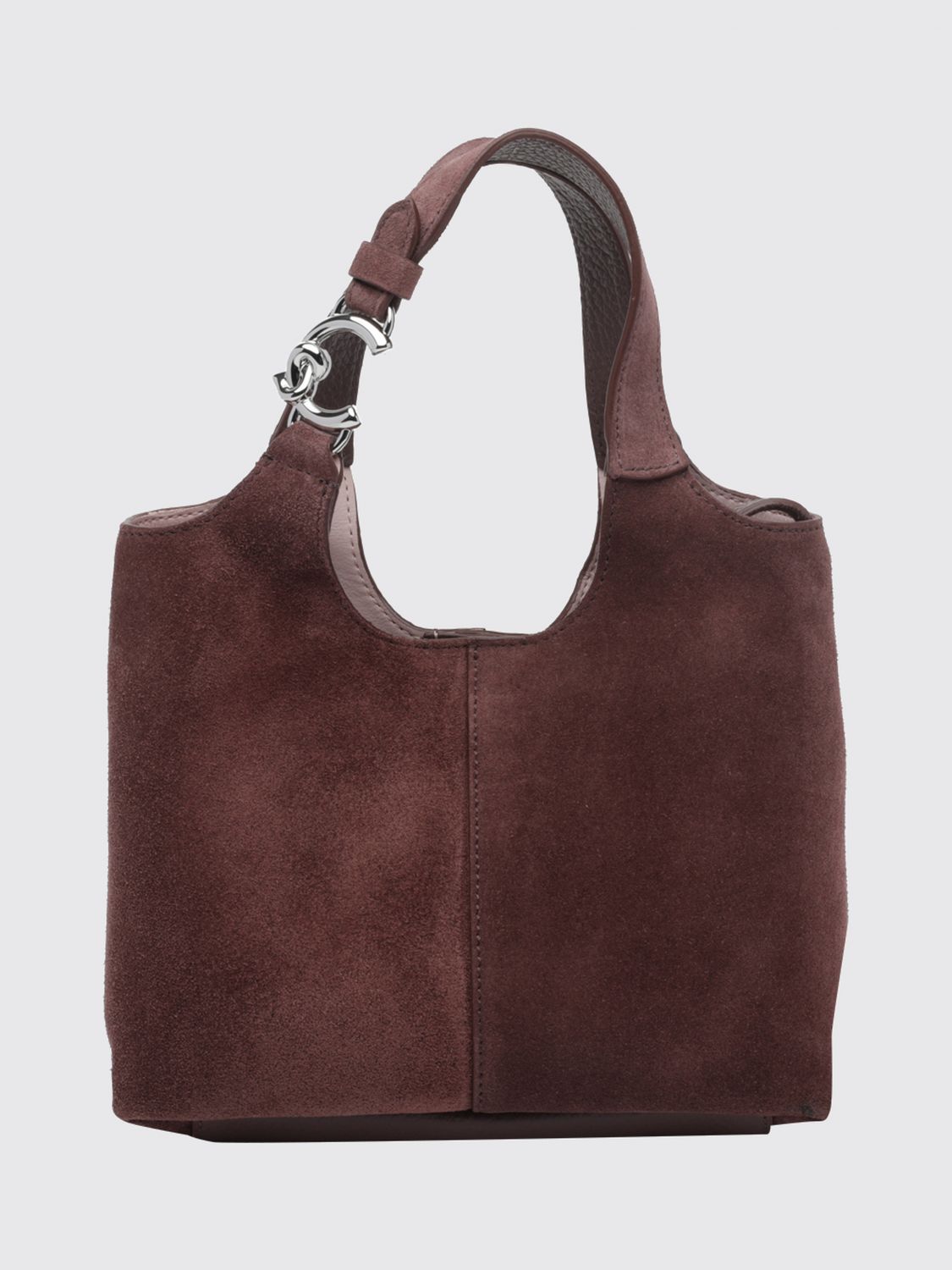 COCCINELLE Mini borsa C-Easy in pelle e camoscio con pochette interna estraibile