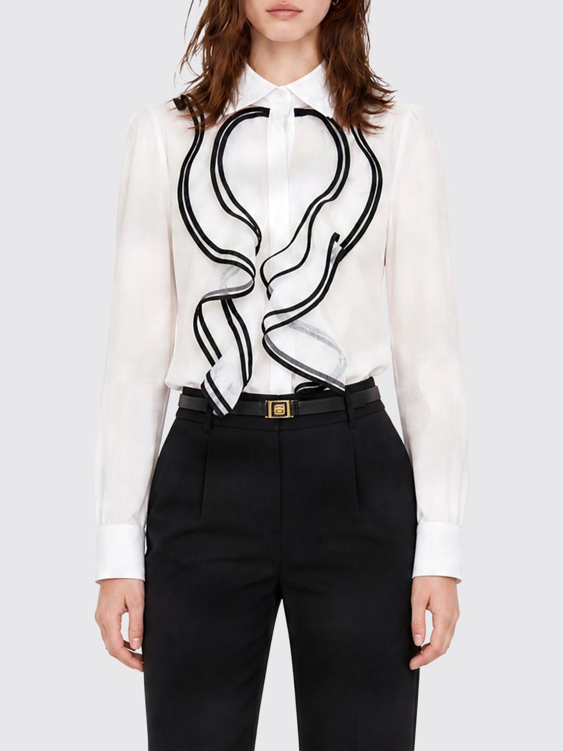 ELISABETTA FRANCHI Hemdbluse Damen Farbe Ivory