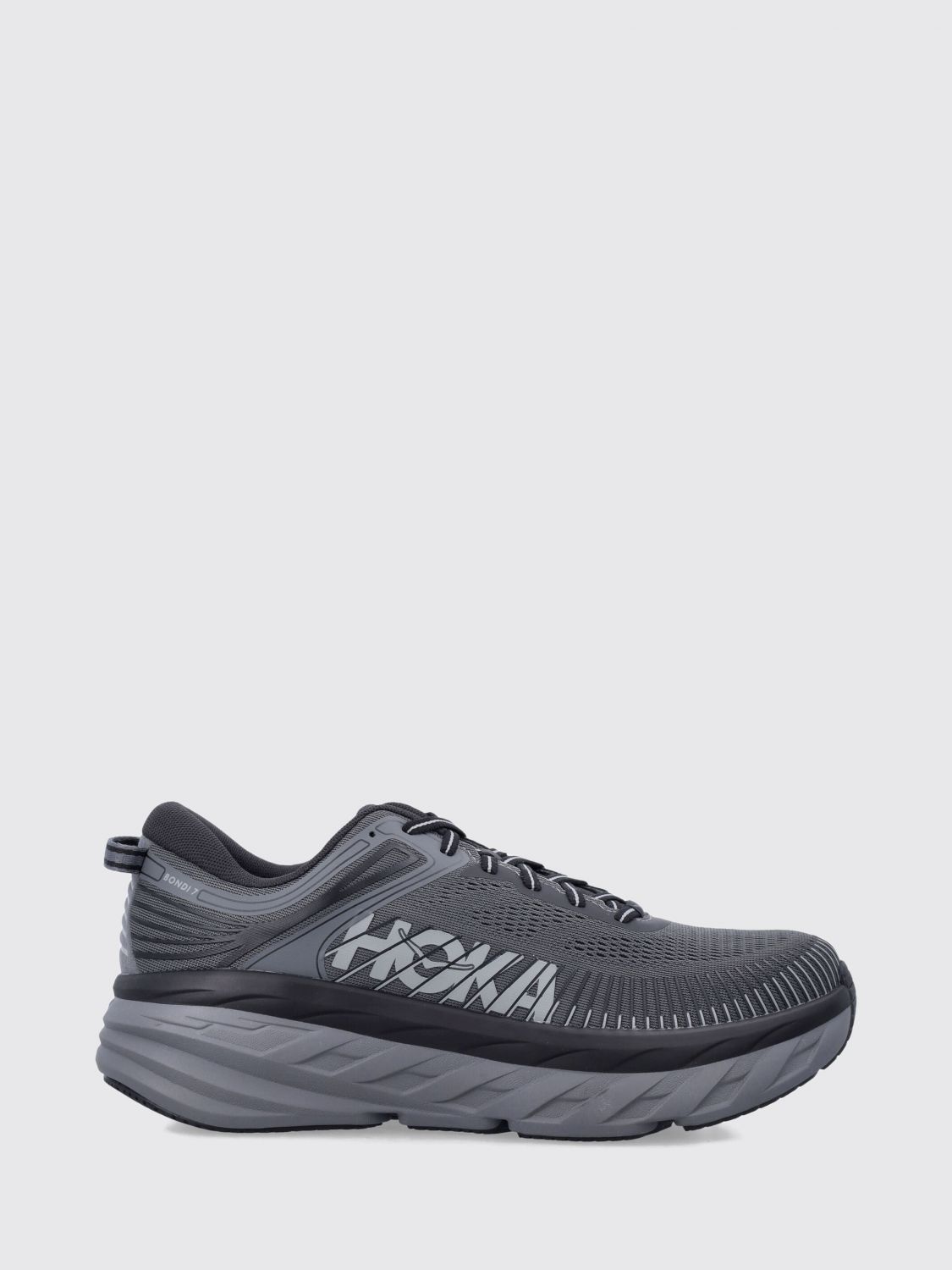 Hoka Bondi 7 Low-Top Trainers in Technical Fabric with Rubber Sole