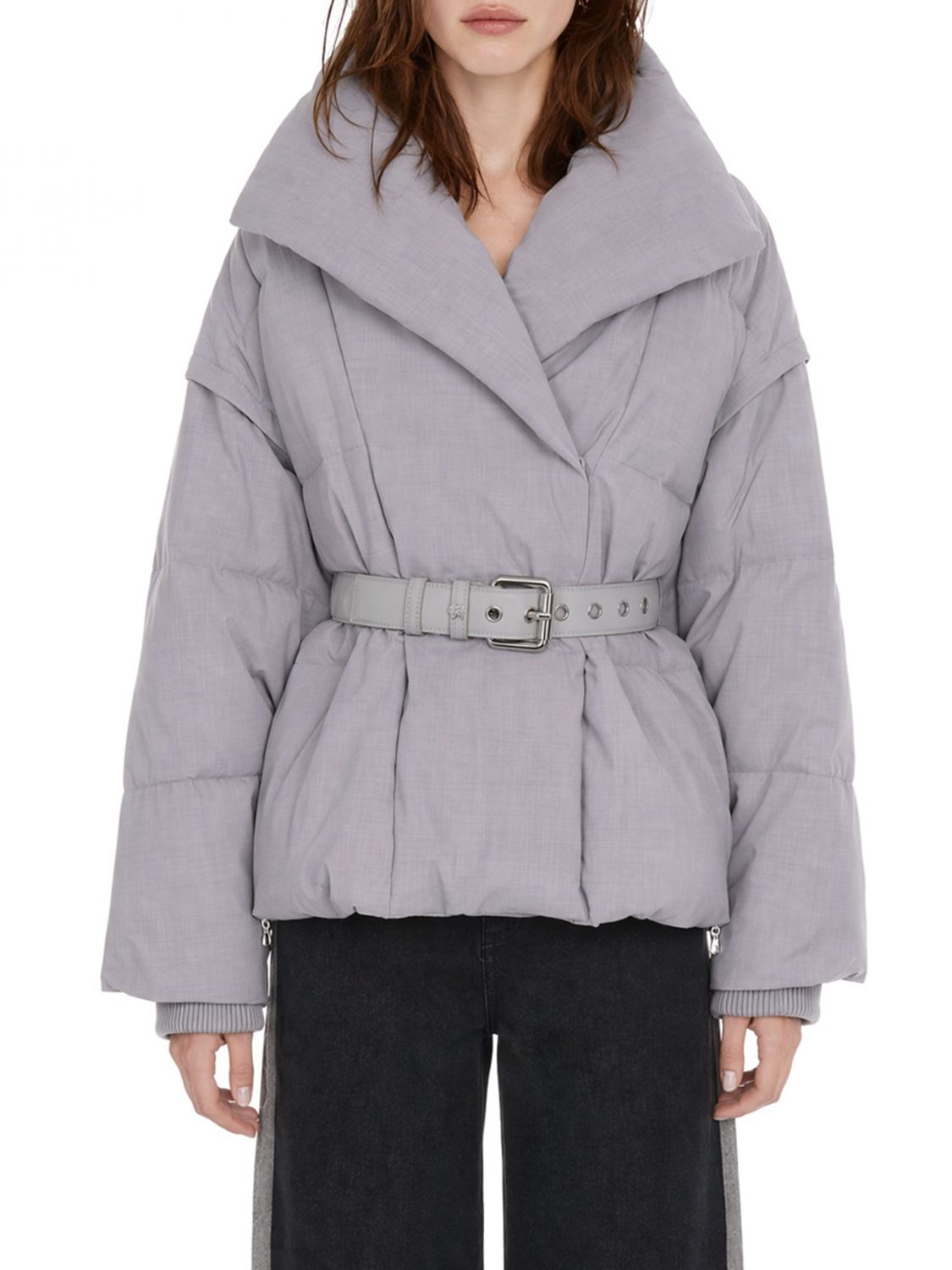PATRIZIA PEPE Jacke Damen Farbe Grau