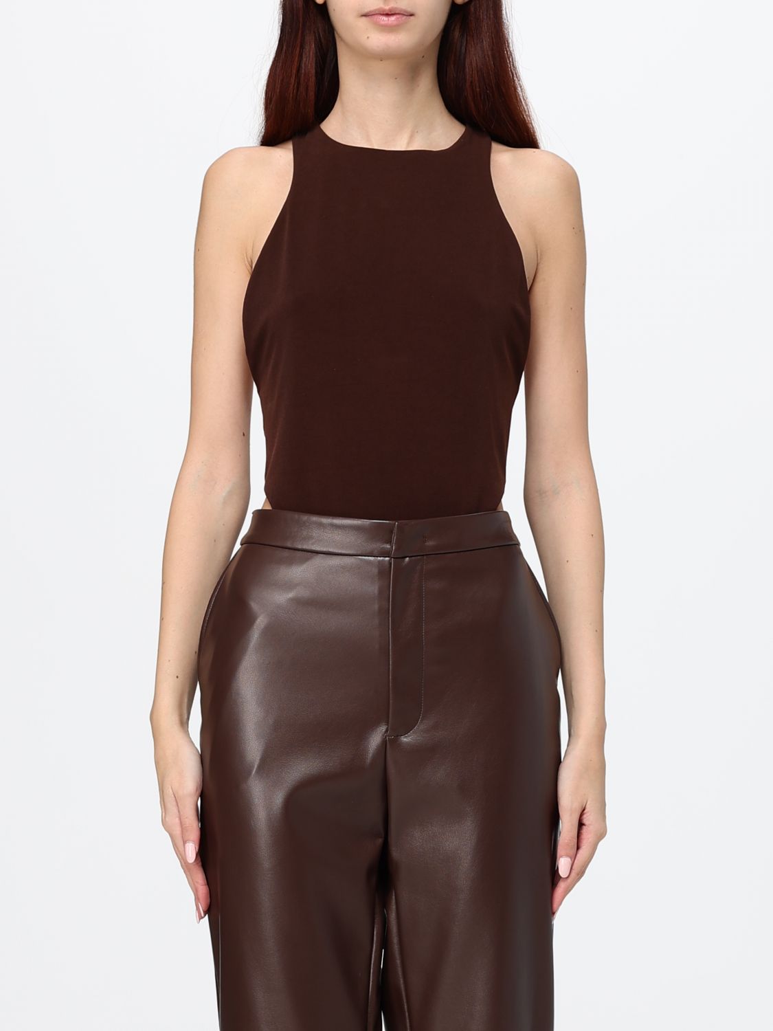THE ANDAMANE Off-the-Shoulder Bodysuit in Jersey THE ANDAMANE Off-the-Shoulder Bodysuit in Jersey