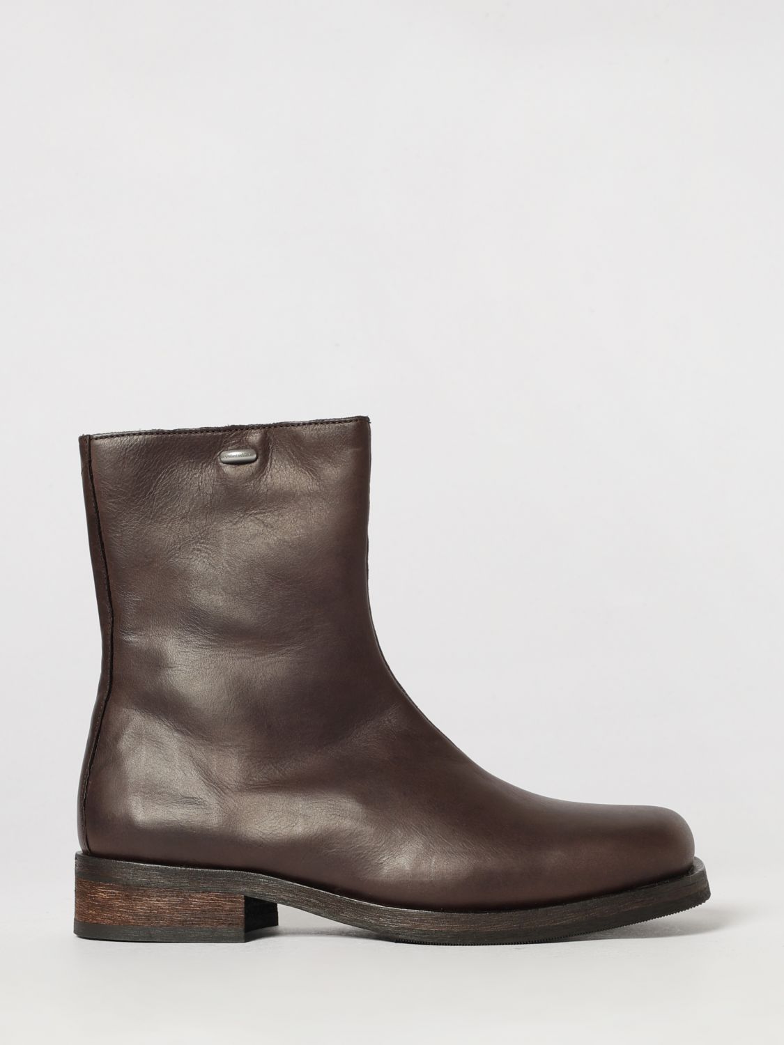 OUR LEGACY Stiefelette aus Kalbswildleder mit Vibram-Sohle