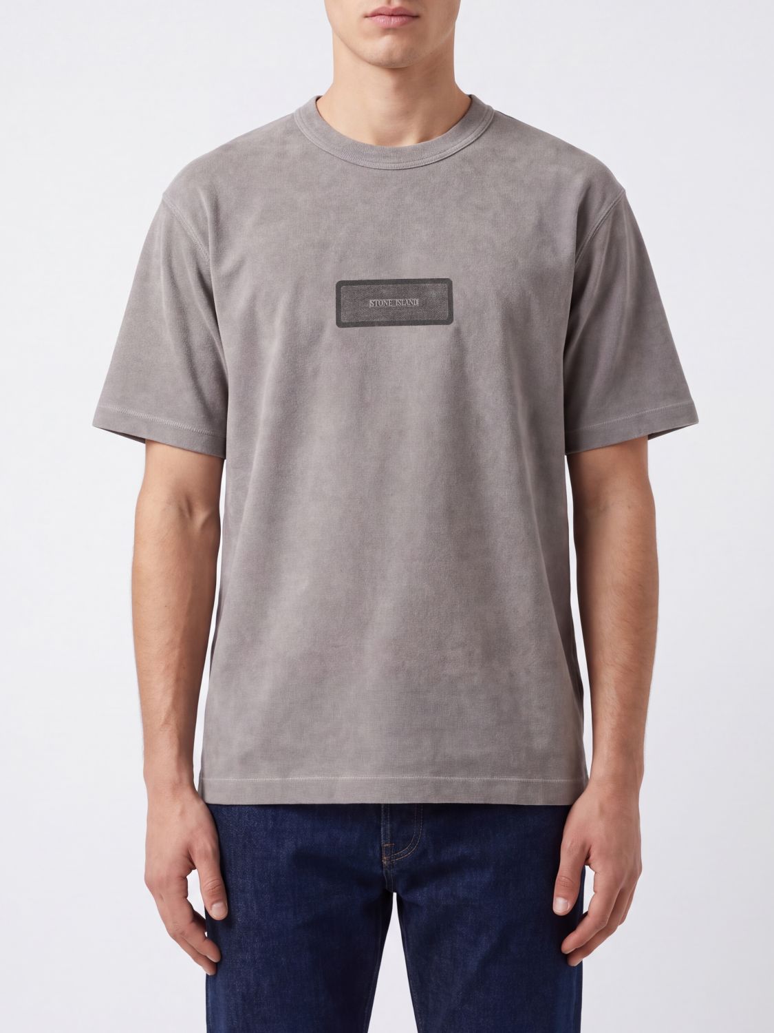 STONE ISLAND T-Shirt Herren Farbe Grau