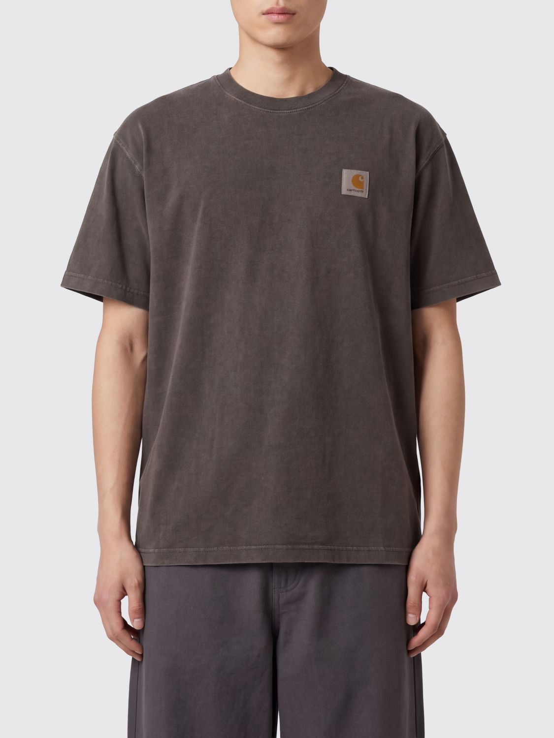 CARHARTT WIP T-shirt in cotone a maniche corte con logo a contrasto