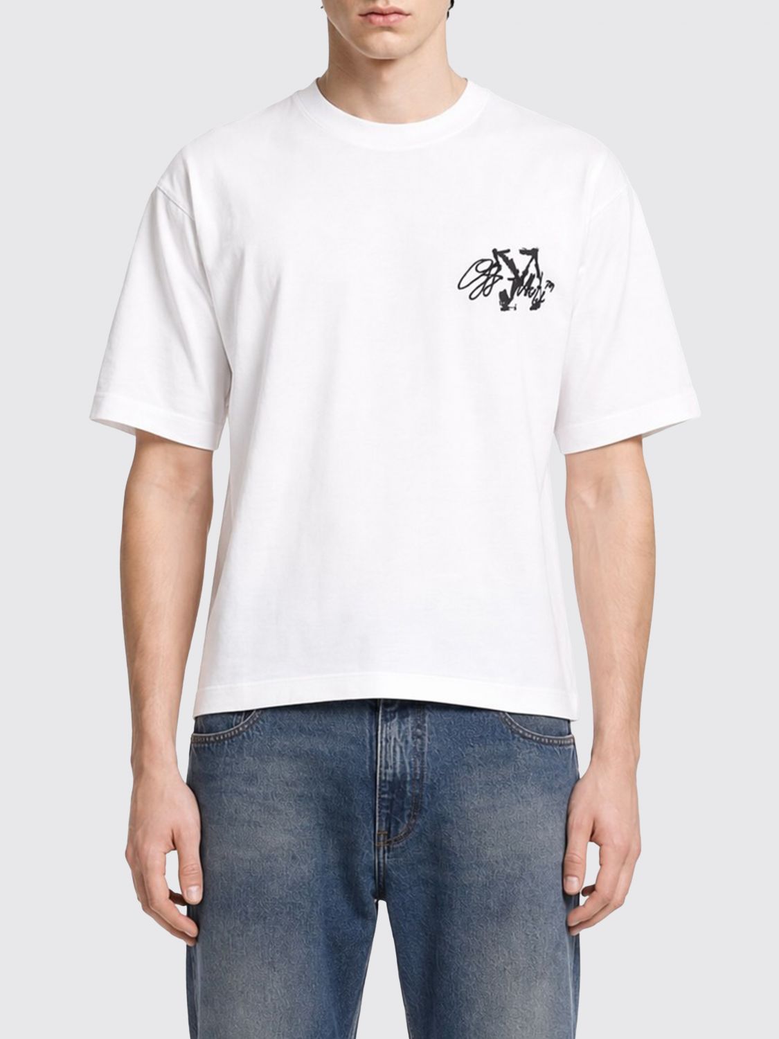 OFF-WHITE T-Shirt Herren Farbe Weiß