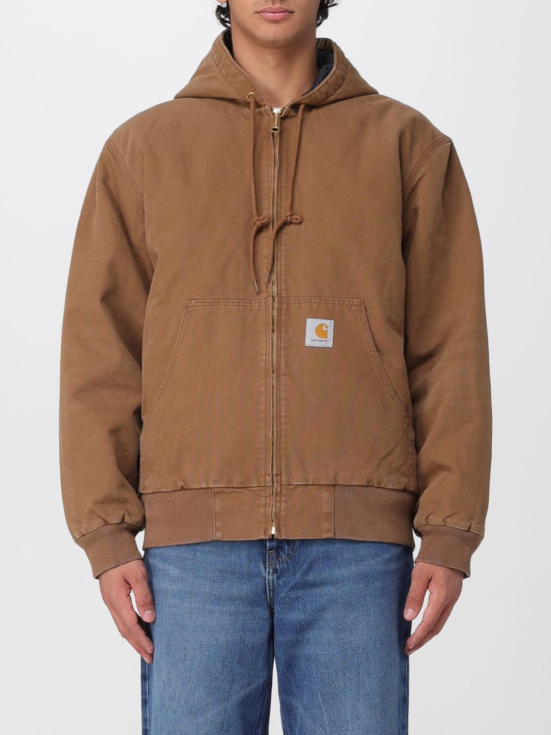 Carhartt Wip OG Active Cotton Bomber Jacket with Hood and Kangaroo Pocket