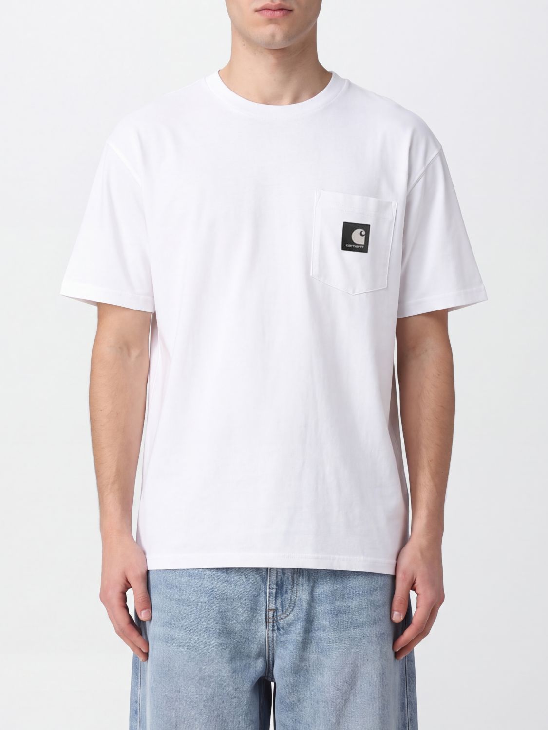 CARHARTT WIP T-shirt girocollo in cotone con logo a contrasto e vestibilità relaxed