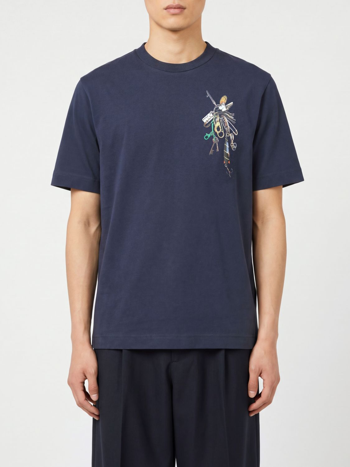BARBOUR T-Shirt Uomo colore Blue Navy