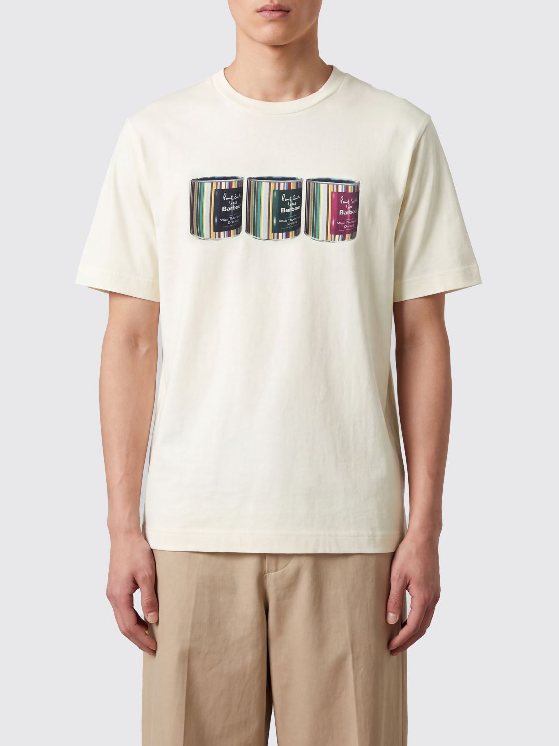 BARBOUR T-Shirt Uomo colore Bianco