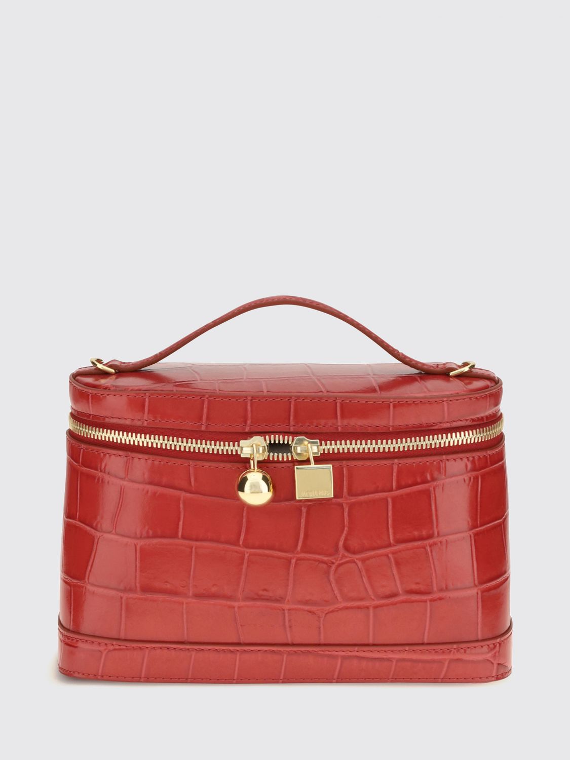 JACQUEMUS Le Petit Vanity Crocodile-Effect Leather Mini Bag