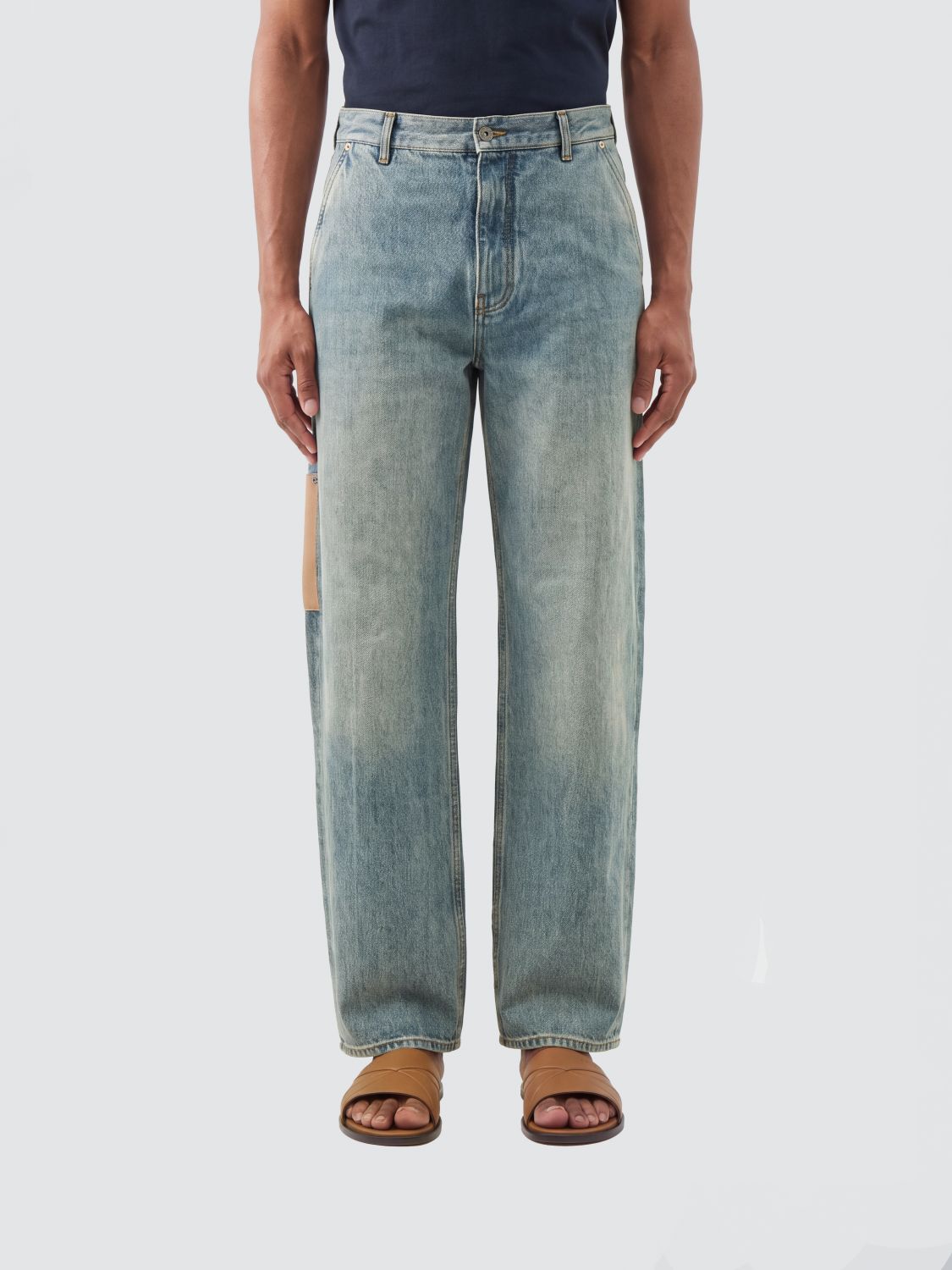 LOEWE Straight Fit Jeans mit mittlerer Leibhöhe aus Baumwolldenim im Five-Pocket-Stil