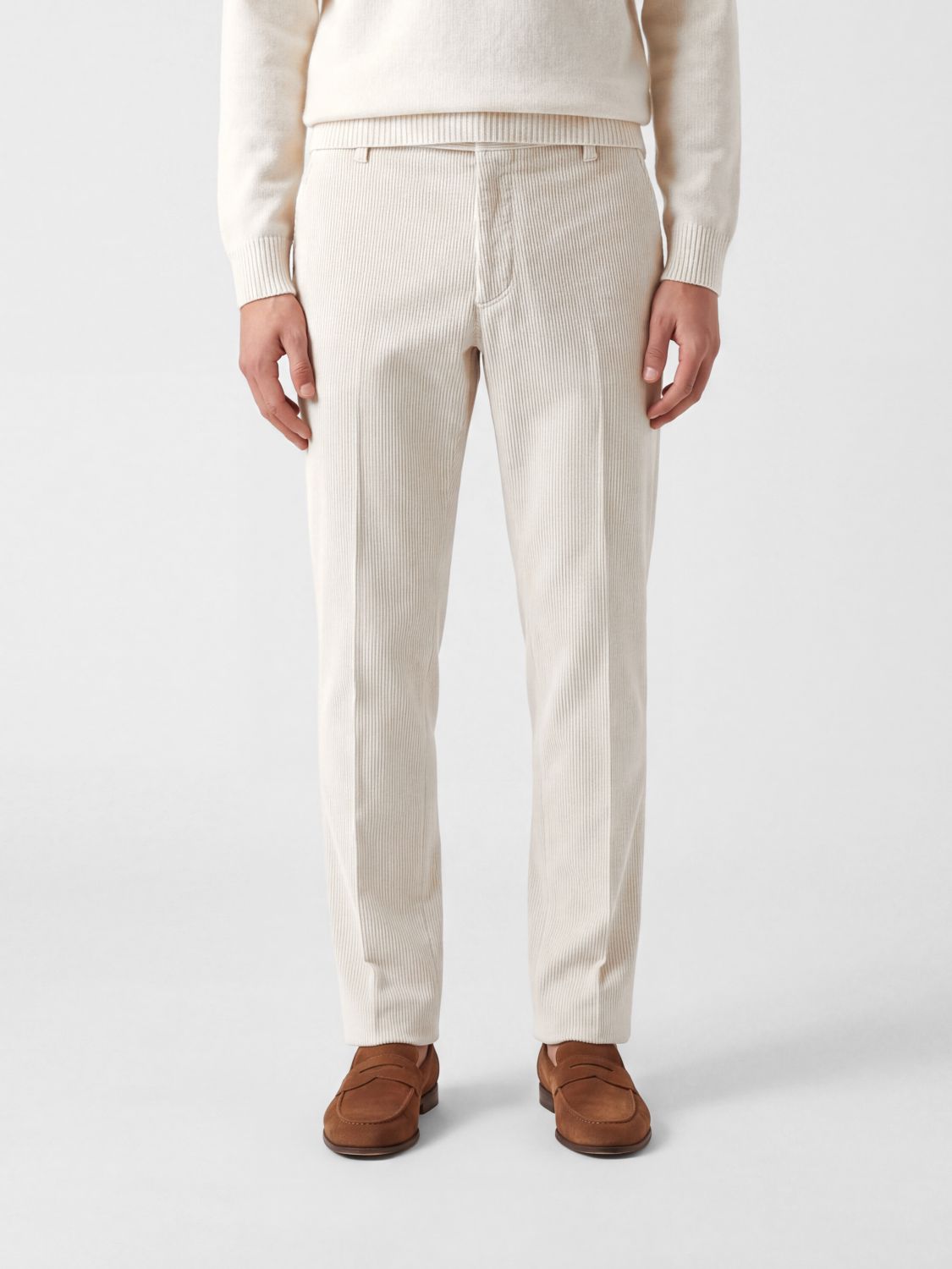 LARDINI Slim Fit Cord-Chino-Hose