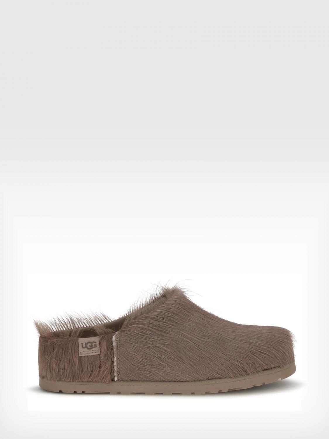 UGG Otzo Pony-Hair Mules with Round Toe and Low Heel