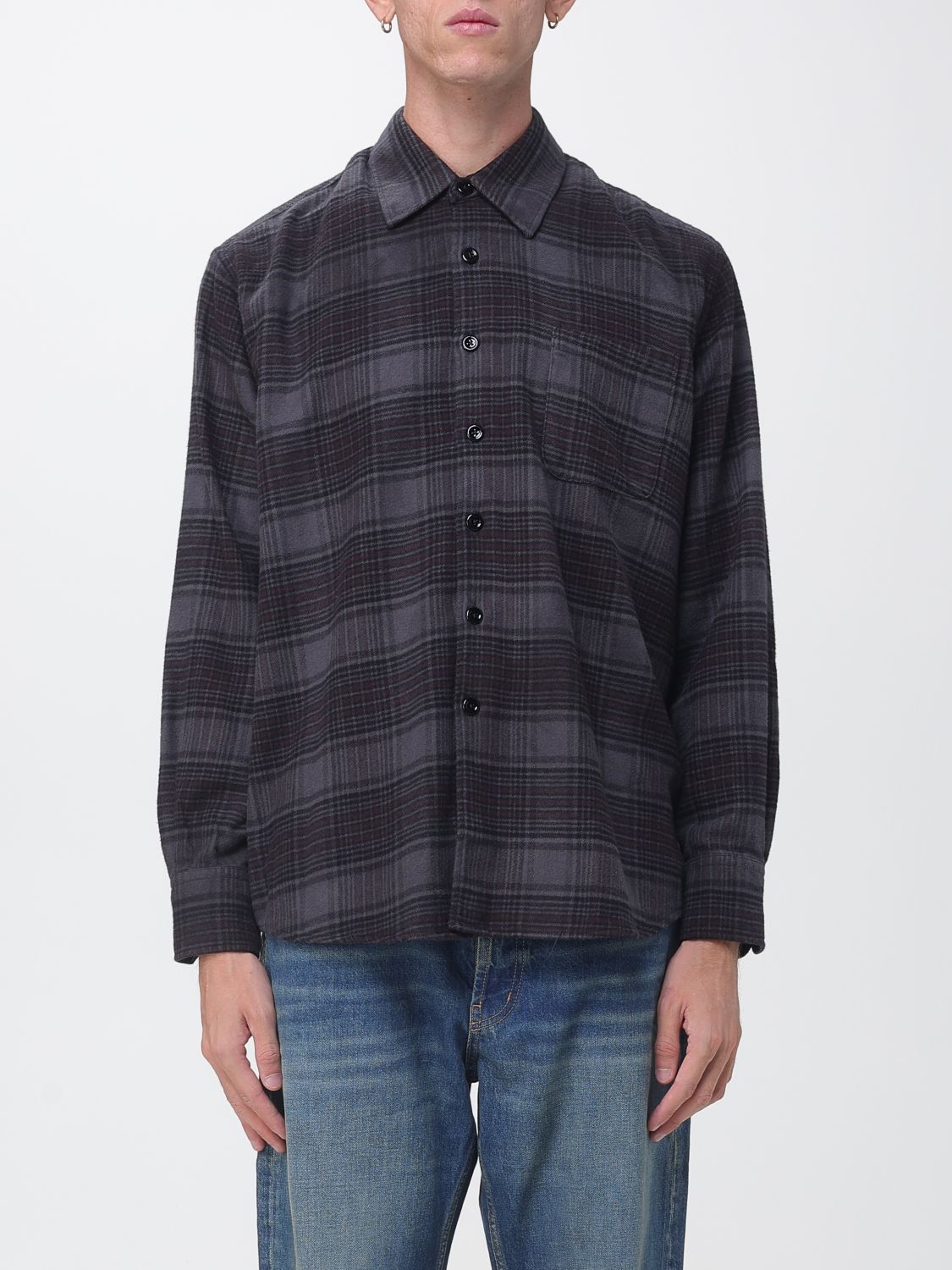 Our Legacy Relaxed Fit Tartan Check Cotton Shirt