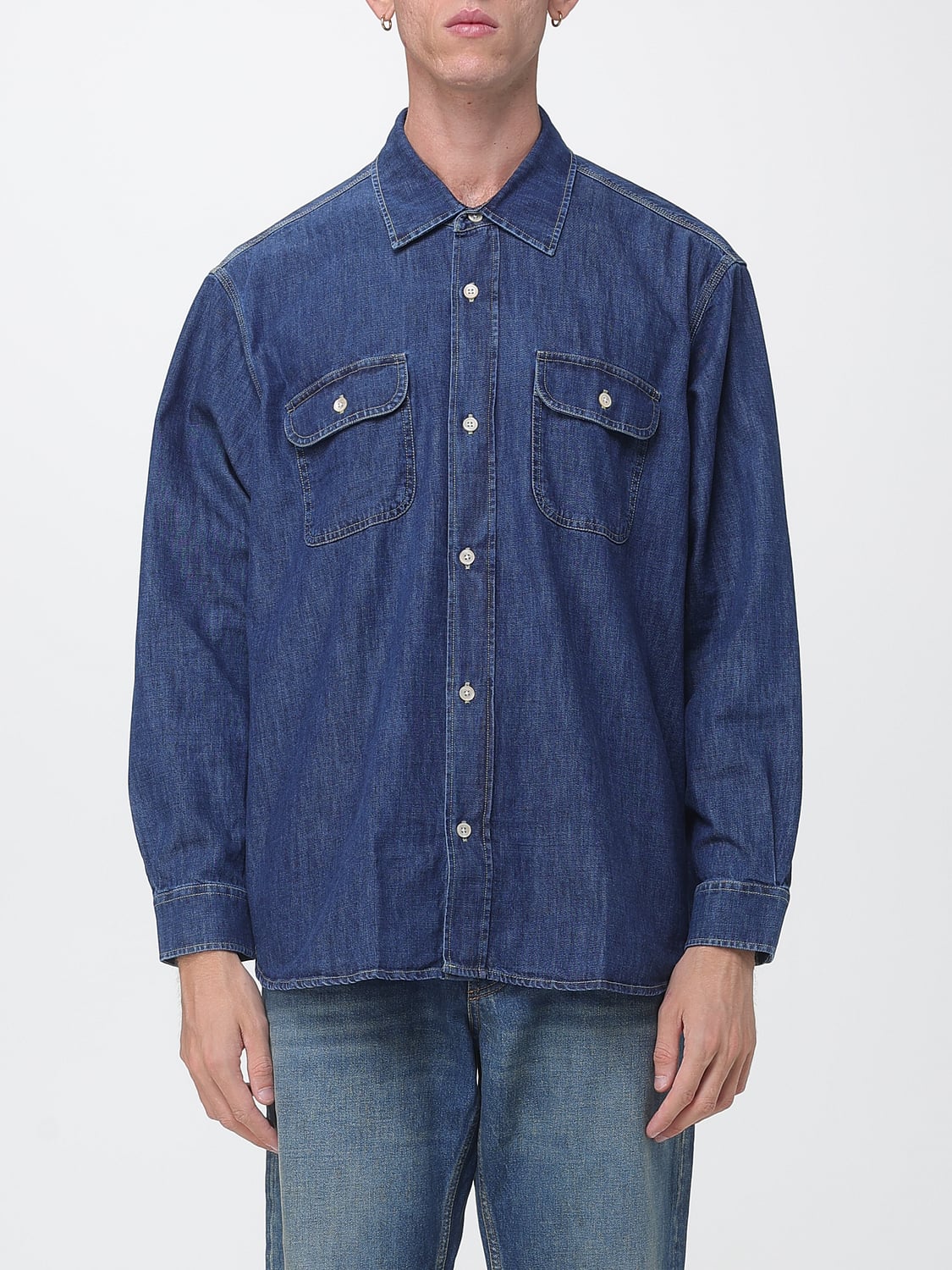 OUR LEGACY Shirt Men color Blue