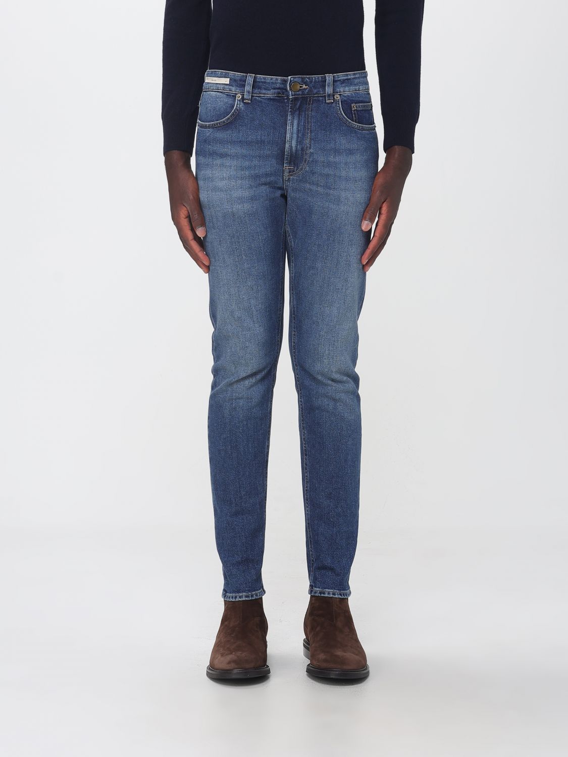 SIVIGLIA Skinny Fit Five-Pocket Jeans in Stretch Cotton Denim