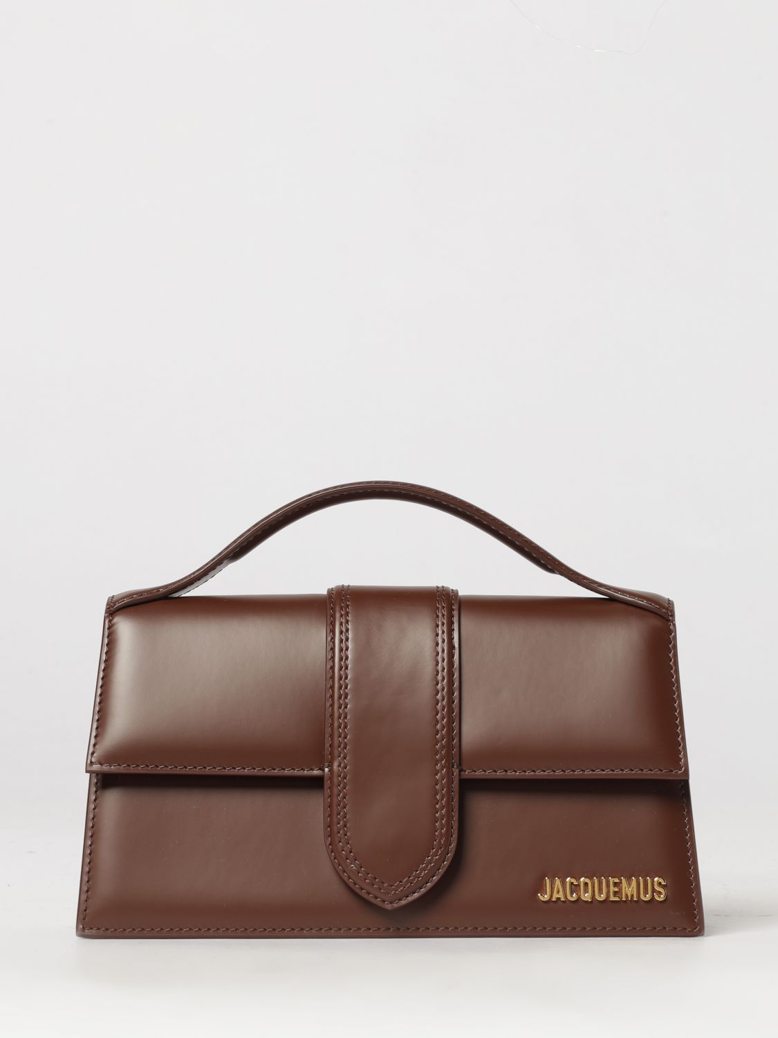 Jacquemus Le Grand Bambino Handbag in Calfskin Leather with Logo